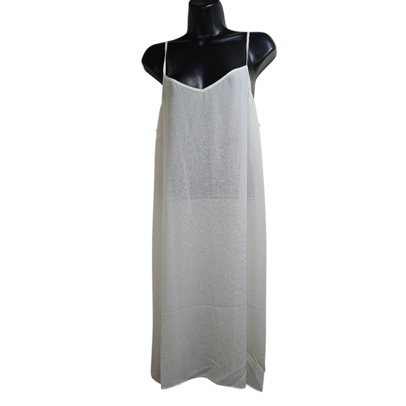 NWT Tory Burch Jasmine Ivory Gold Dress Tie Waist 2 XS - Picture 10 of 10